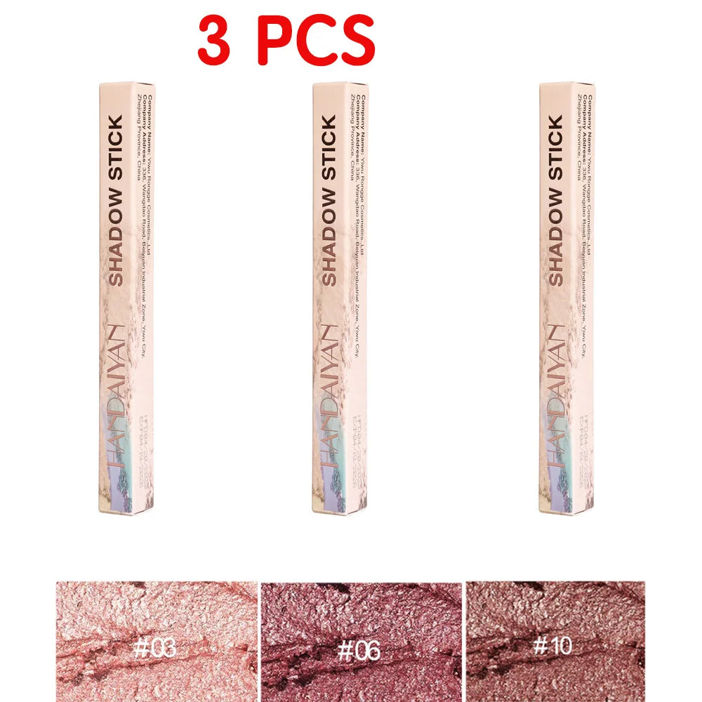 Cream Eyeshadow Sticks Trio Waterproof Longwear Matte Shimmer
