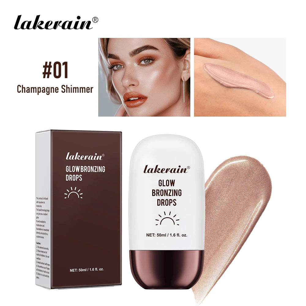 Ibcccndc Glow Bronzing Drops Hydrating Liquid Bronzer Serum