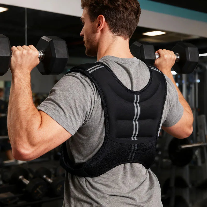 Weight Vest With Reflective Stripe For Running And Strength Training