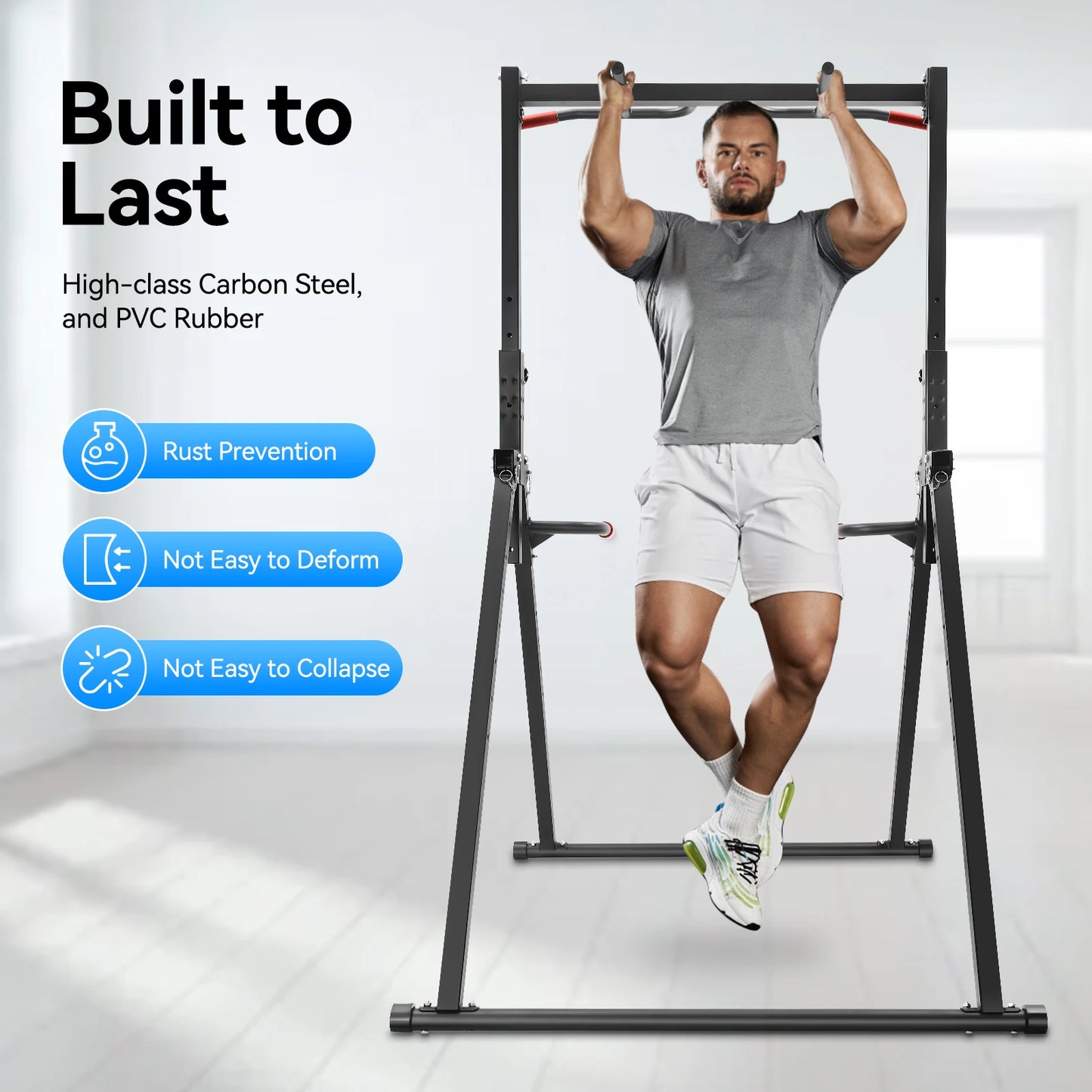 Adjustable Pull Up Bar With 200kg Load Capacity For Gym