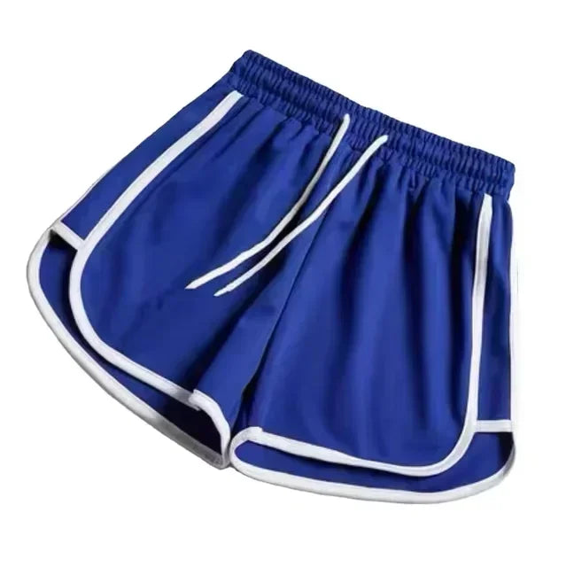 Striped Sports Shorts For Women Korean Casual Summer Loose Fit