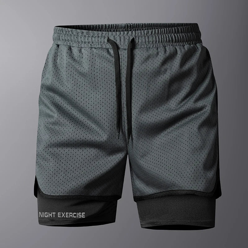 Men Outdoor Basketball Shorts Loose Mesh Quick Dry Breathable