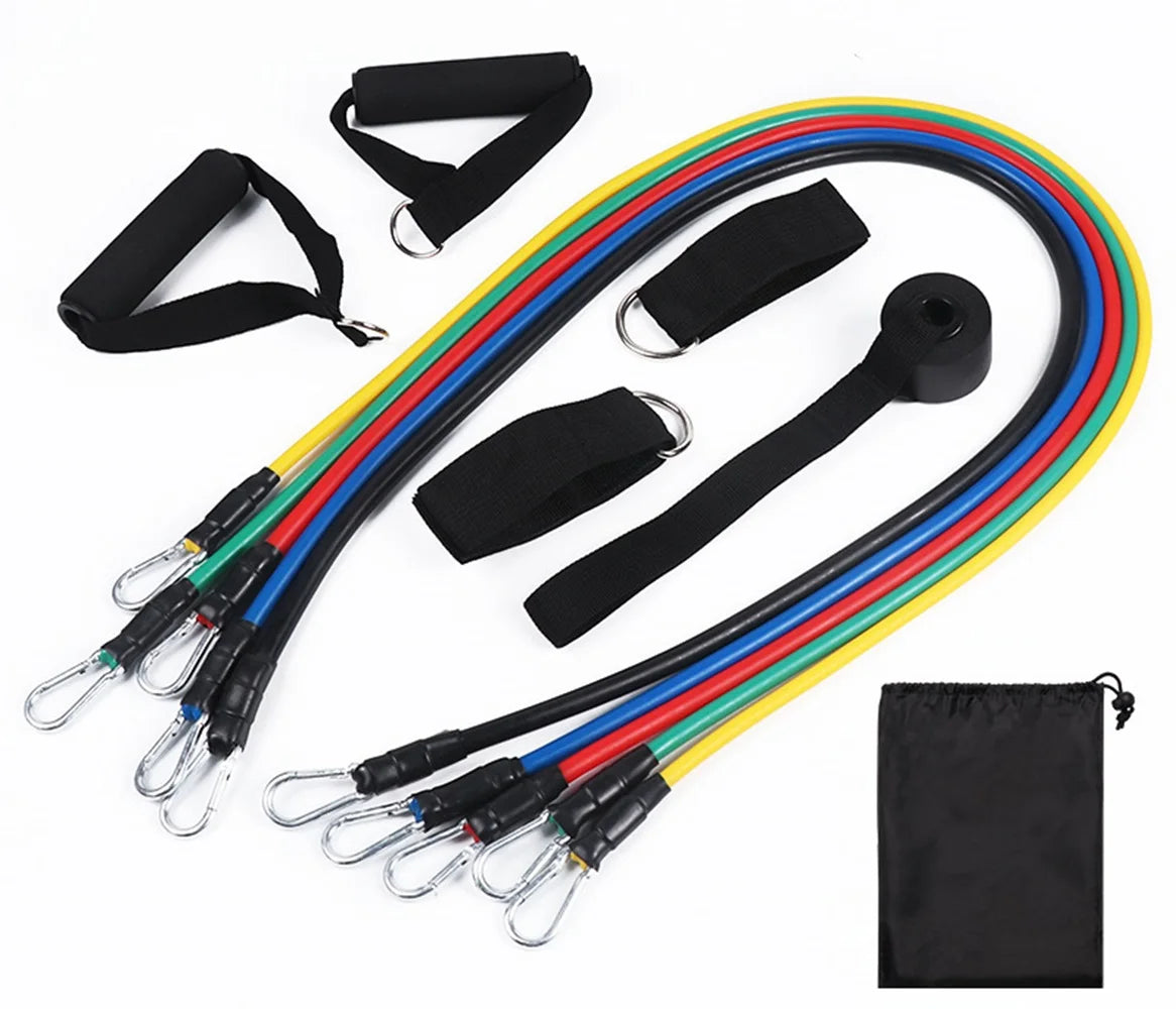 Multifunction Fitness Tension Rope Kit For Stretching And Training
