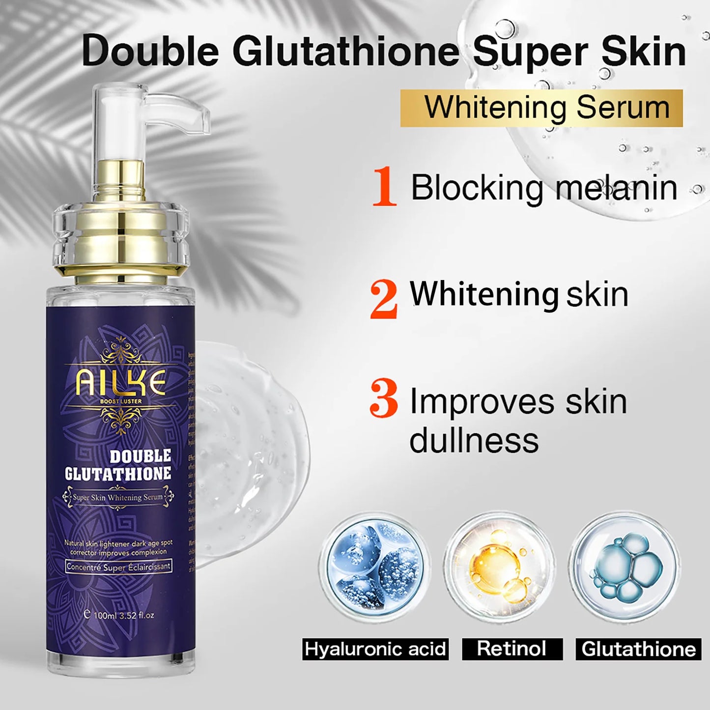 AILKE Whitening Skin Care With Double Glutathione Niacinamide