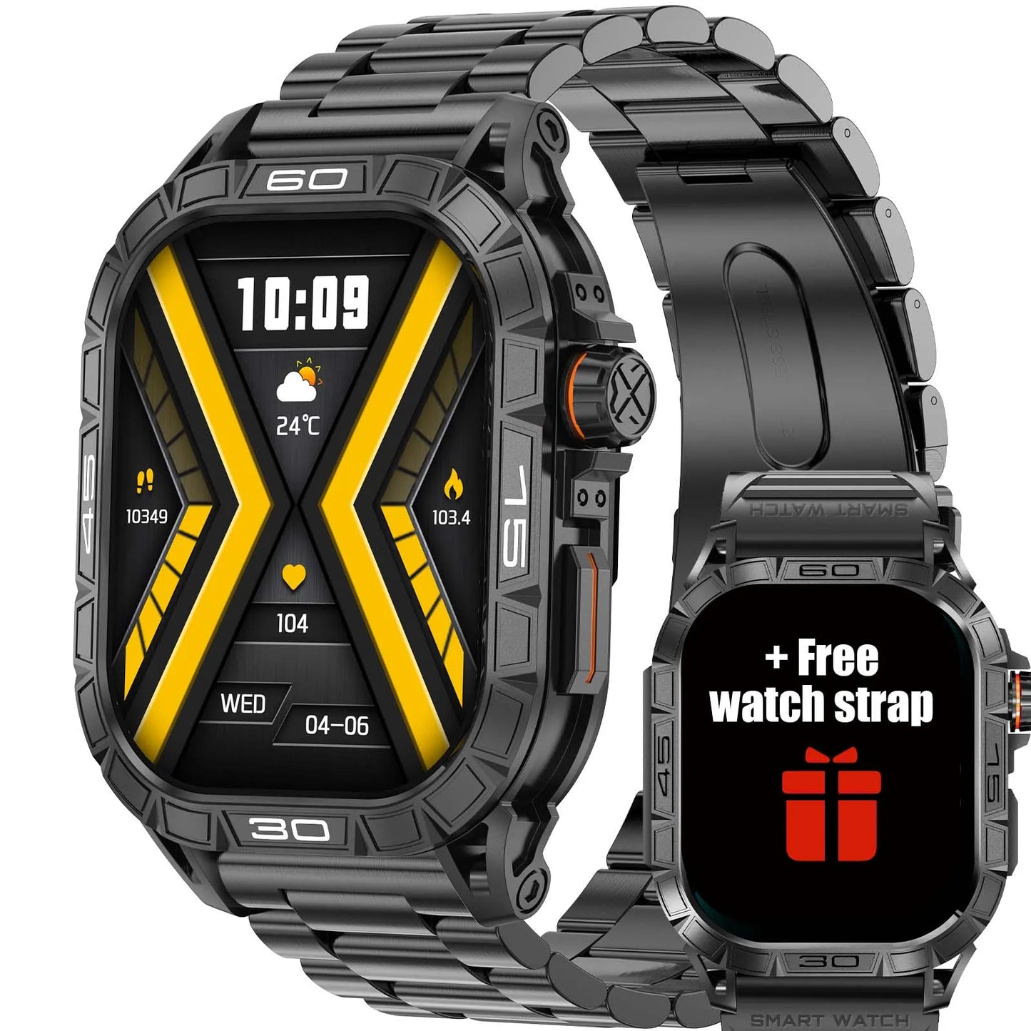 EIGIIS Smartwatch ED Display 100 Plus Sports IP68 Bluetooth K63