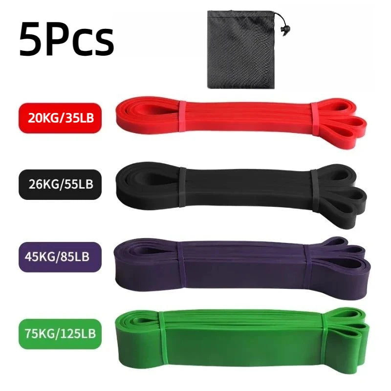 Elastic Resistance Band Set Tpe For Strength Training And Yoga