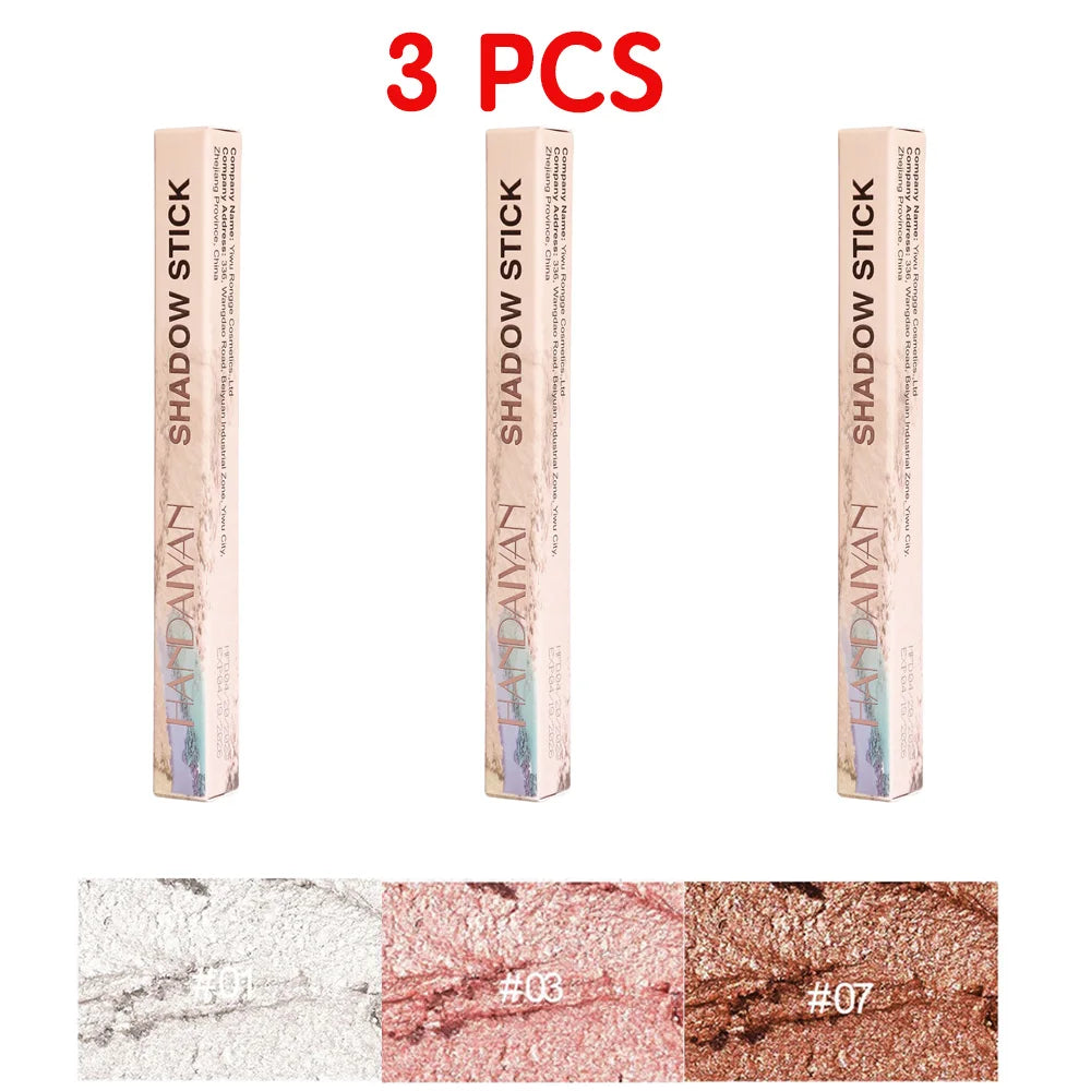 Cream Eyeshadow Sticks Trio Waterproof Longwear Matte Shimmer