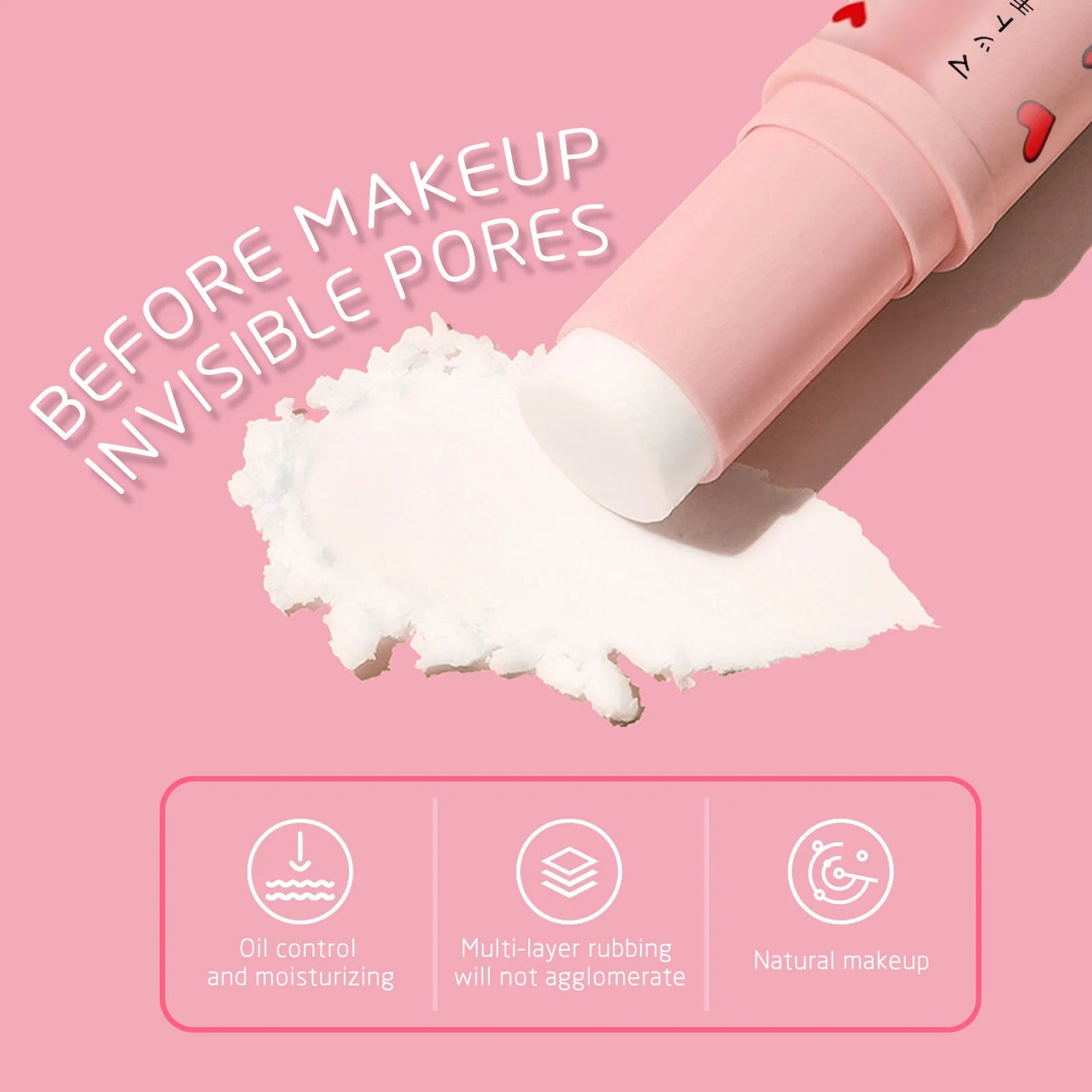 Ouhoe Invisible Pore Makeup Foundation Balm Oil Control Waterproof