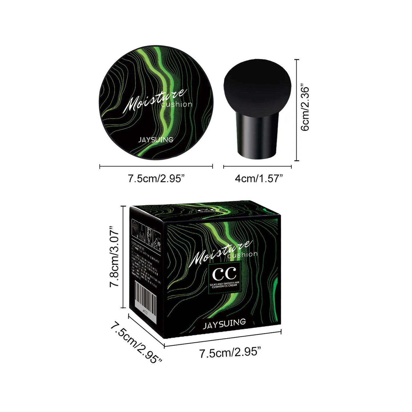 Jaysuing Mushroom Air Cushion CC Cream Concealer Brighten