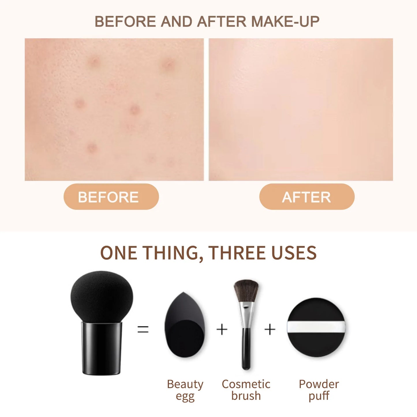 Jaysuing Mushroom Air Cushion CC Cream Concealer Brighten
