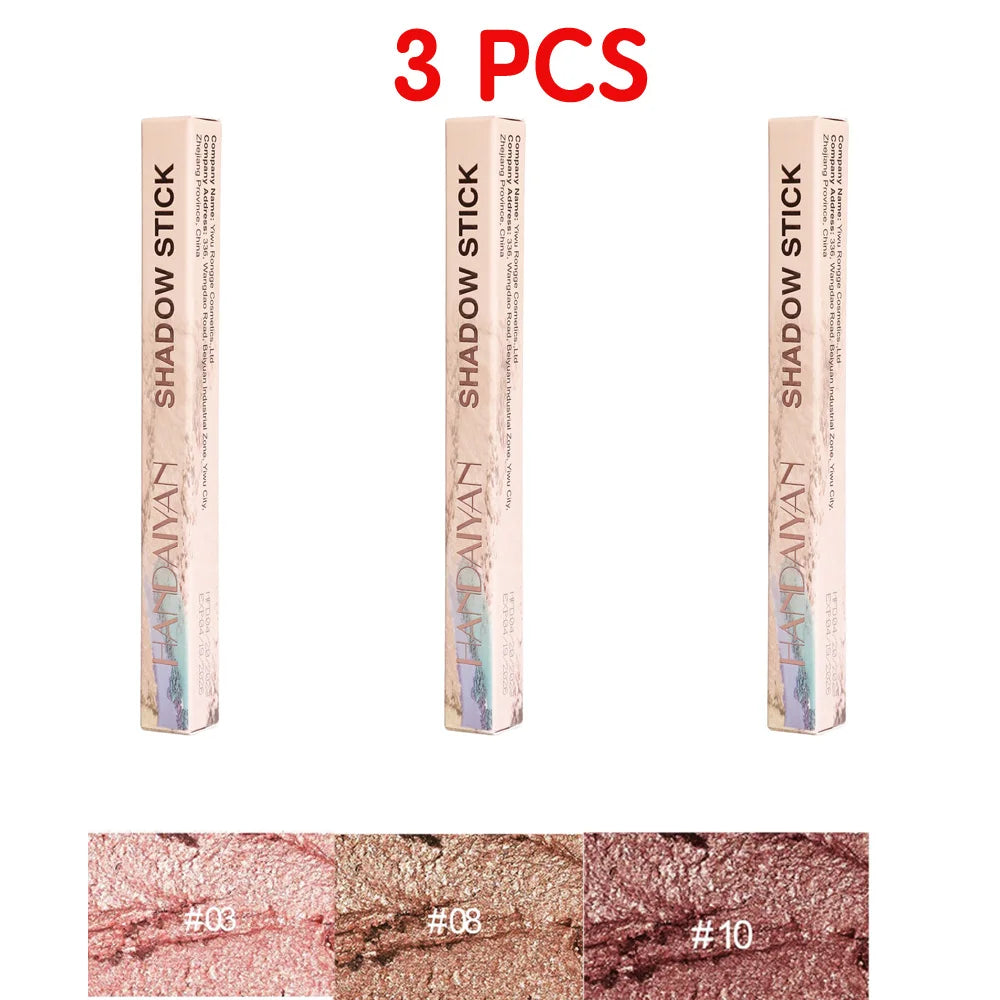 Cream Eyeshadow Sticks Trio Waterproof Longwear Matte Shimmer