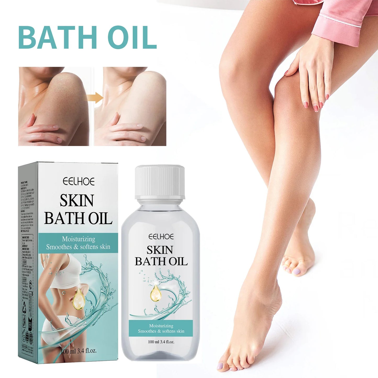 EELHOE Bath Oil For Skin Care Hydrating Shower Oil