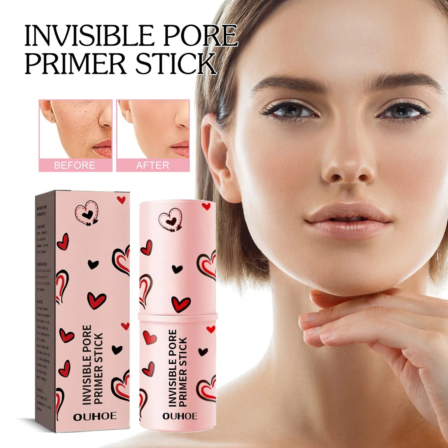 Ouhoe Invisible Pore Makeup Foundation Balm Oil Control Waterproof