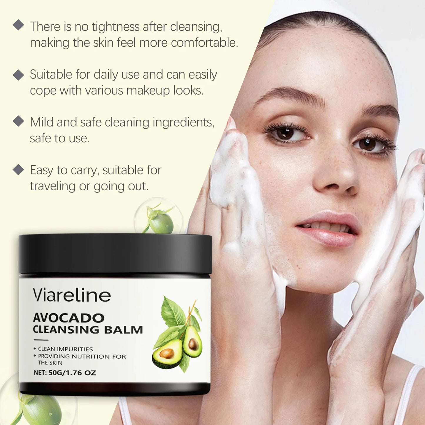 Viareline Makeup Remove Balm Gentle Cleansing For Face