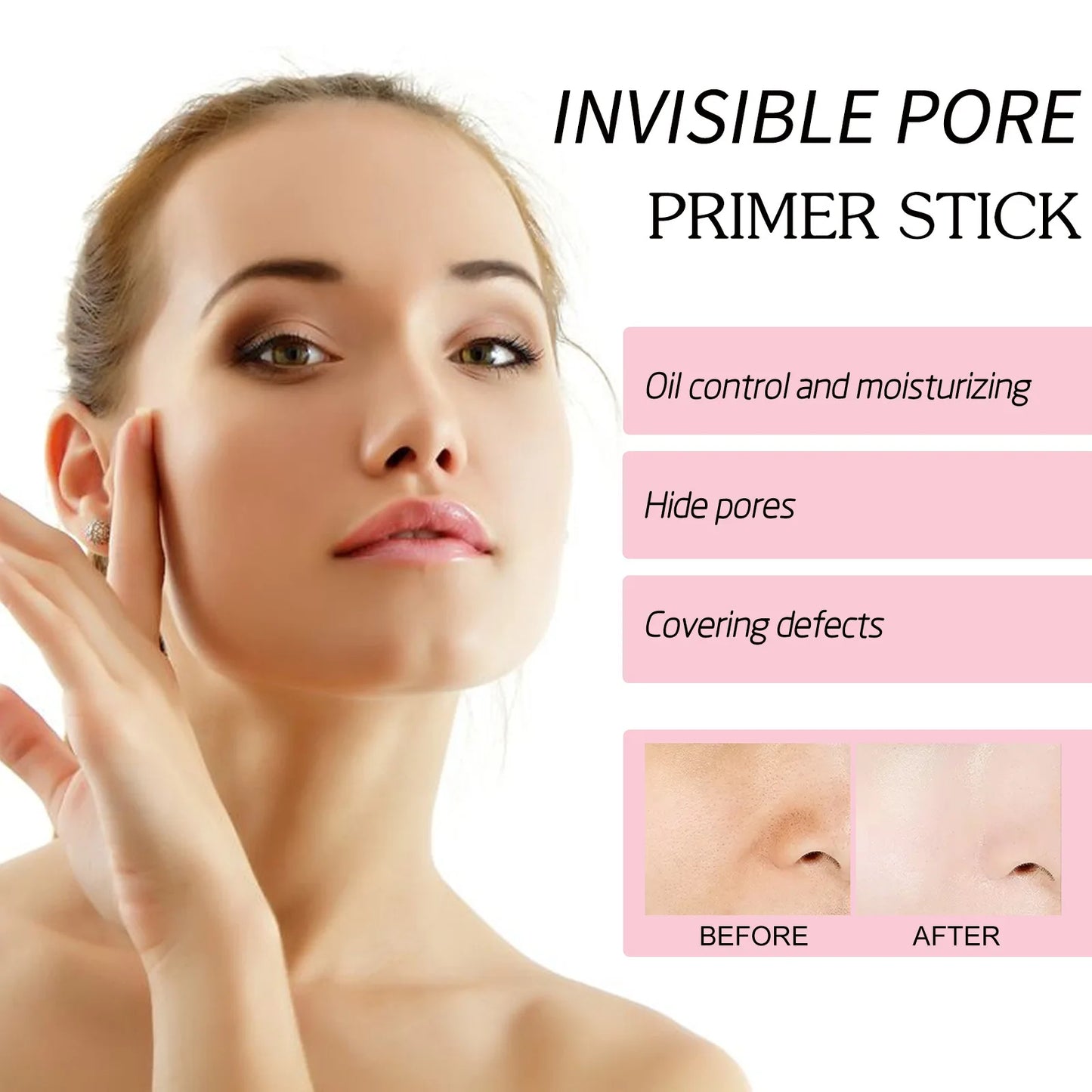 Ouhoe Invisible Pore Makeup Foundation Balm Oil Control Waterproof