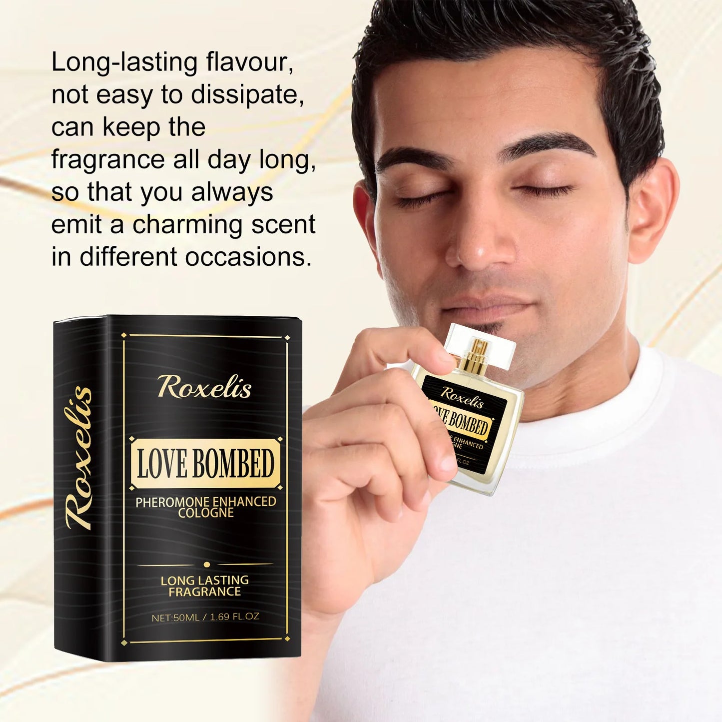 Roxelis Pheromone Men Cologne Fragrance Long Lasting Perfume