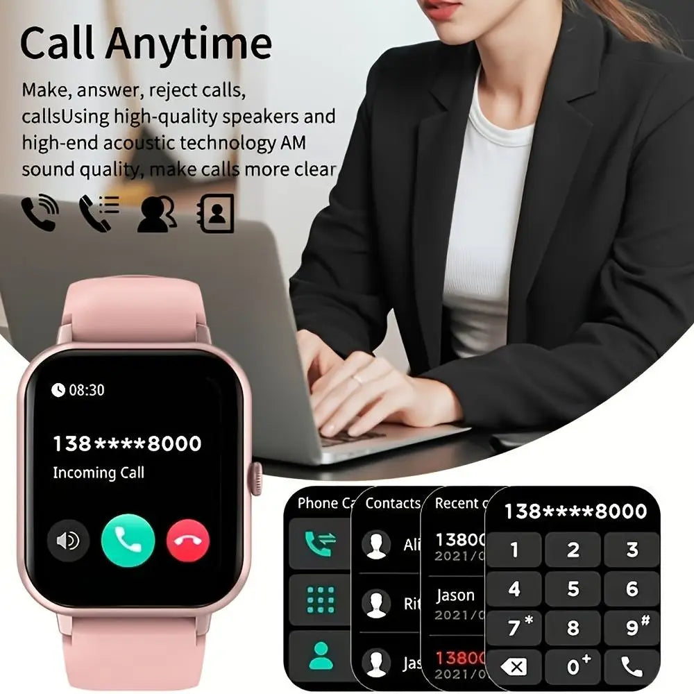 Senbono ZL54CJ Square Smartwatch With Heart Rate Monitoring