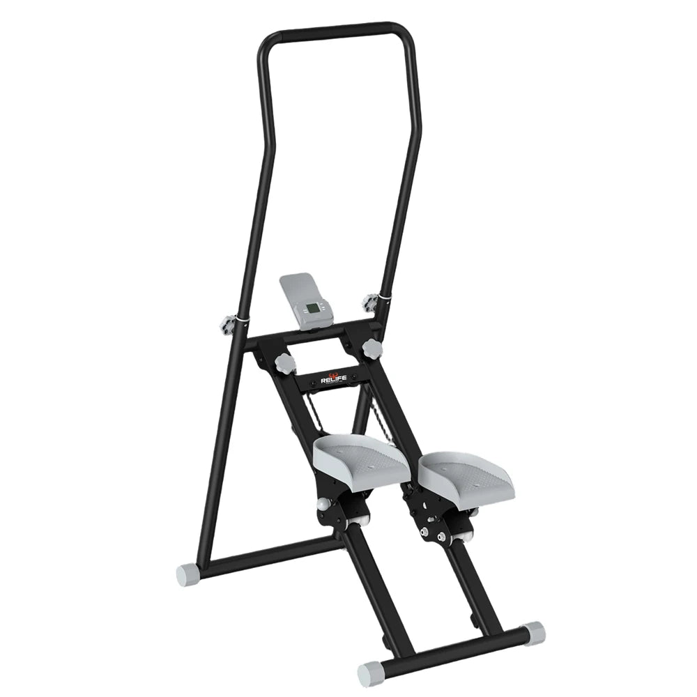 Foldable Stair Stepper For Home Gym With LCD Monitor