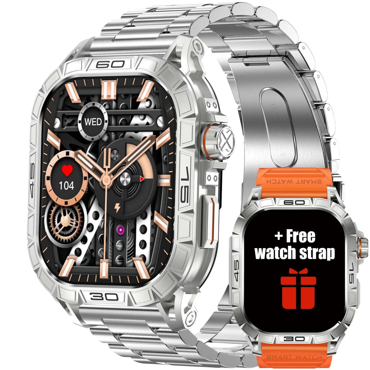 EIGIIS Smartwatch ED Display 100 Plus Sports IP68 Bluetooth K63