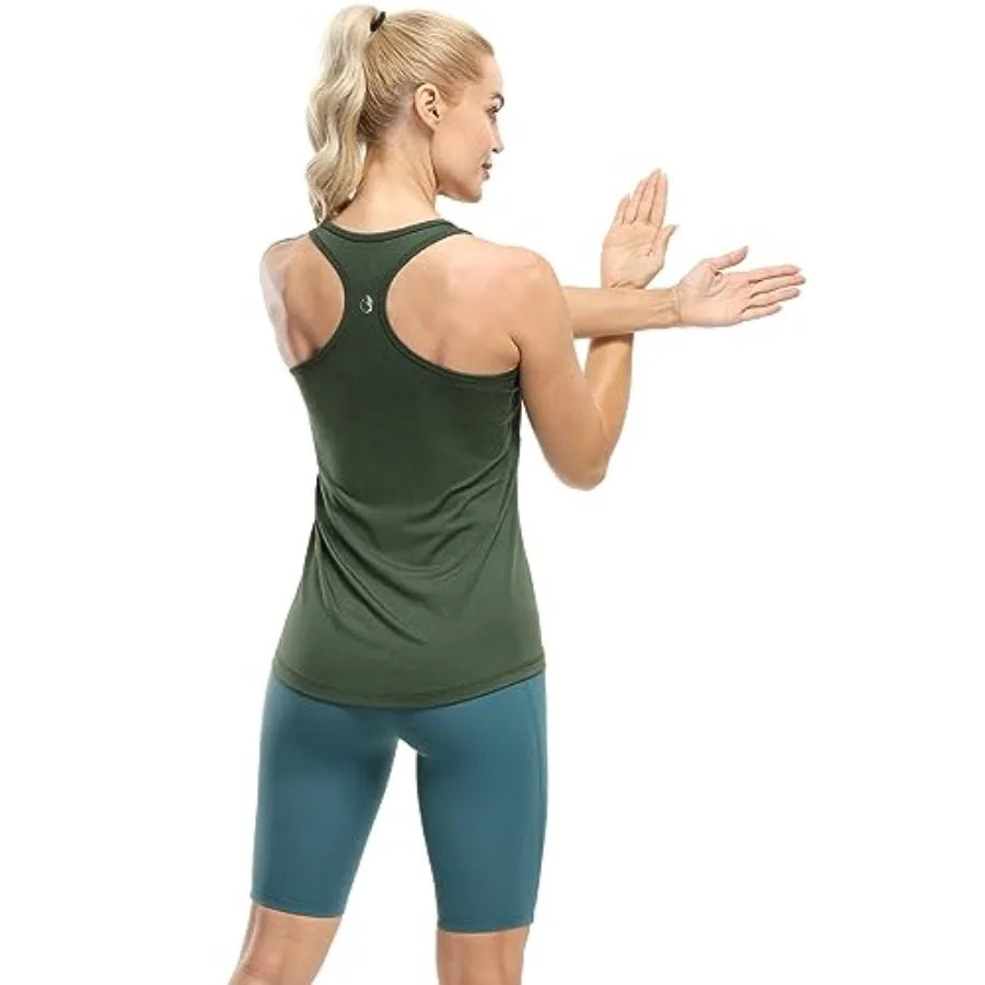 Icyzone Women's Racerback Workout Tank Tops Pack of 3