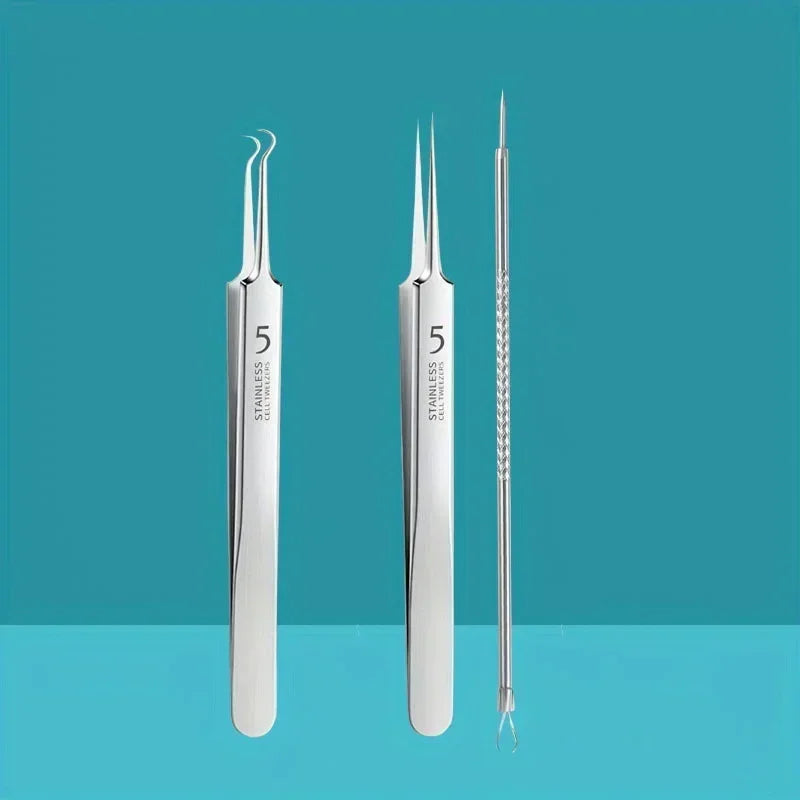 Stainless Steel Skin Care Tool Set For Blackhead And Pimple