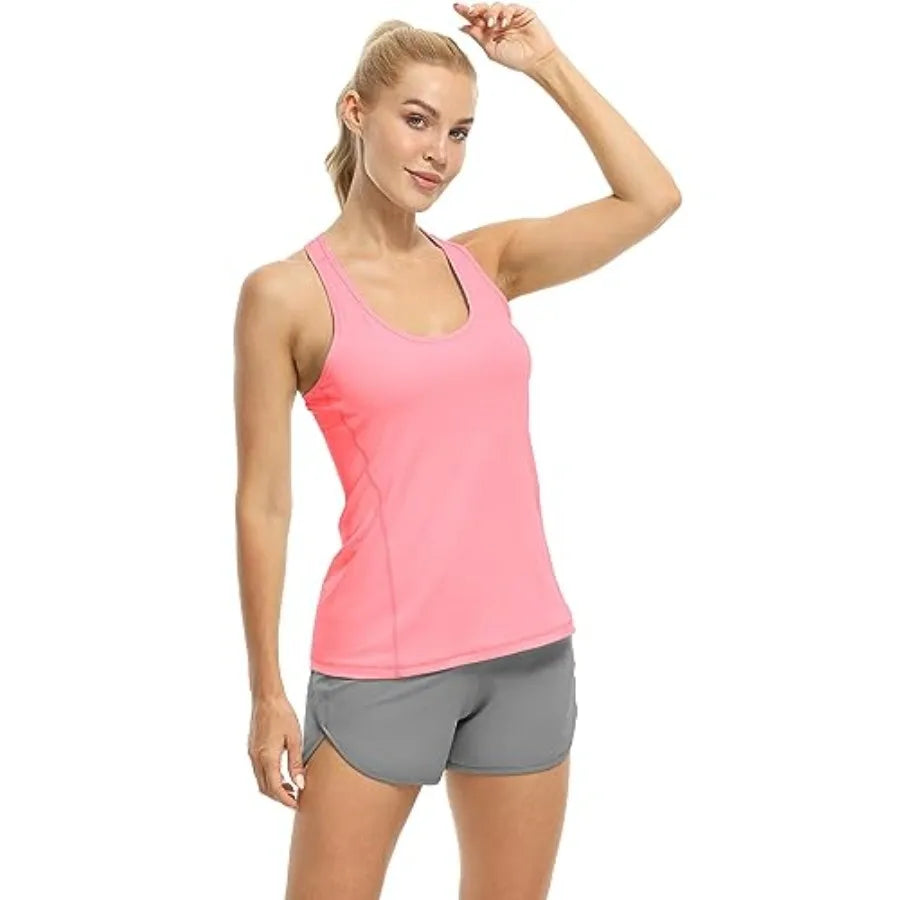 Icyzone Women's Racerback Workout Tank Tops Pack of 3