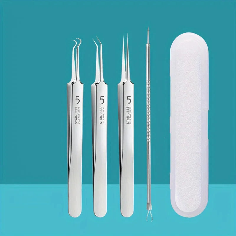 Stainless Steel Skin Care Tool Set For Blackhead And Pimple