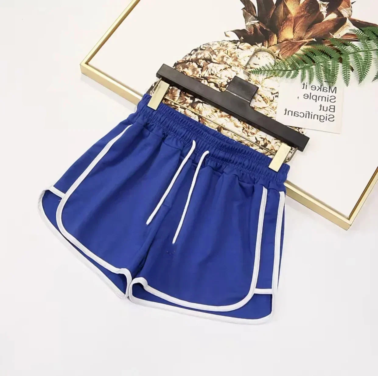 Korean Fashion Striped Sports Shorts For Women Casual Summer