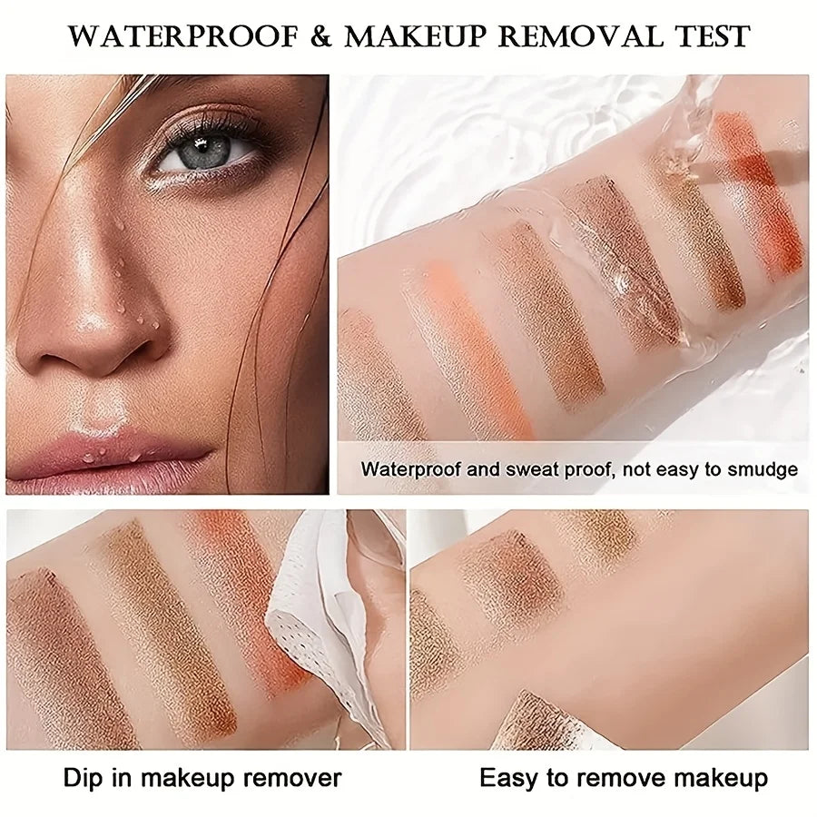 2-Pack Dual-Tone Eye Shadow Stick Waterproof Long-Lasting