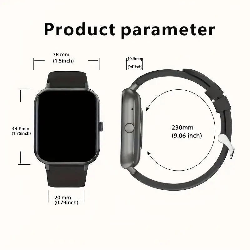 Senbono ZL54CJ Square Smartwatch With Heart Rate Monitoring