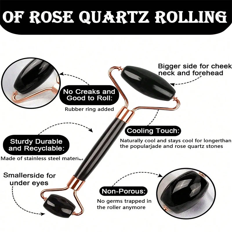 Ice Face Roller Gua Sha Tool Set Portable Facial Massage