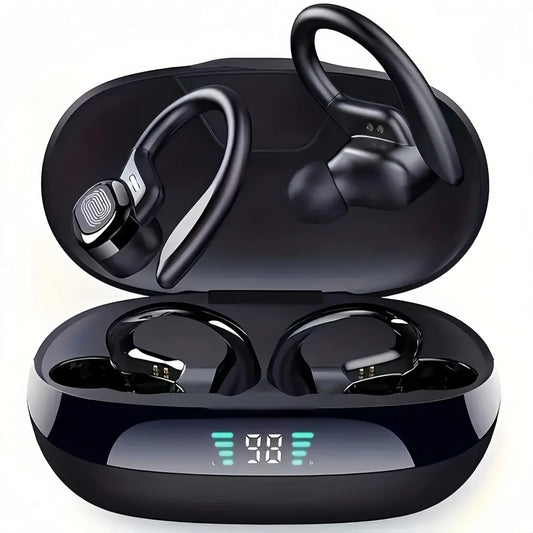 True Wireless Earbuds With Microphone And LED Display