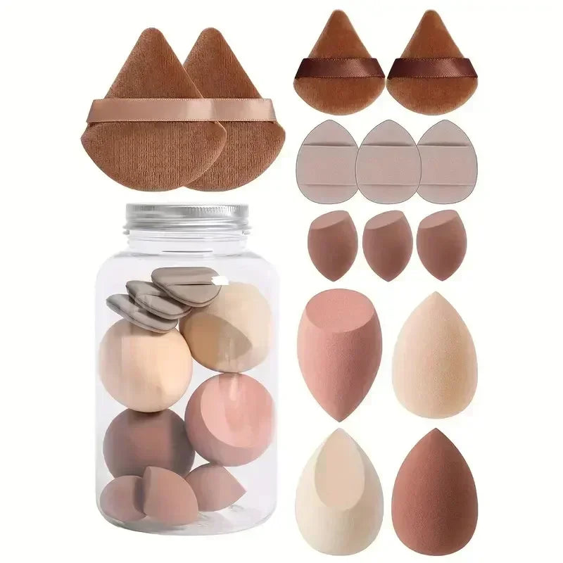 Makeup Sponge Set 12 To 14 Pieces Cosmetic Puff Blenders