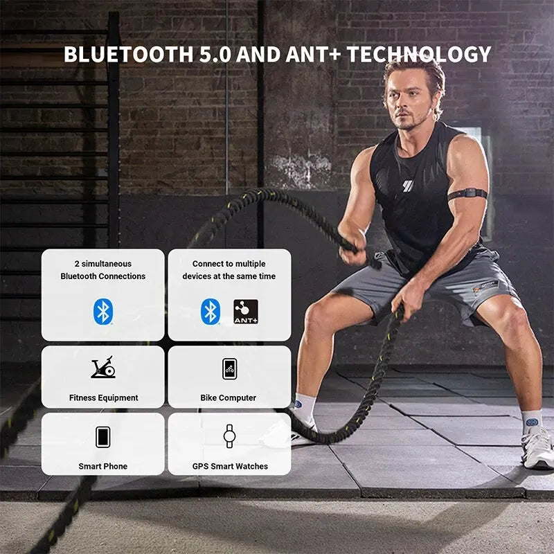COOSPO HW9 Heart Rate Armband Monitor With BLE5 ANT