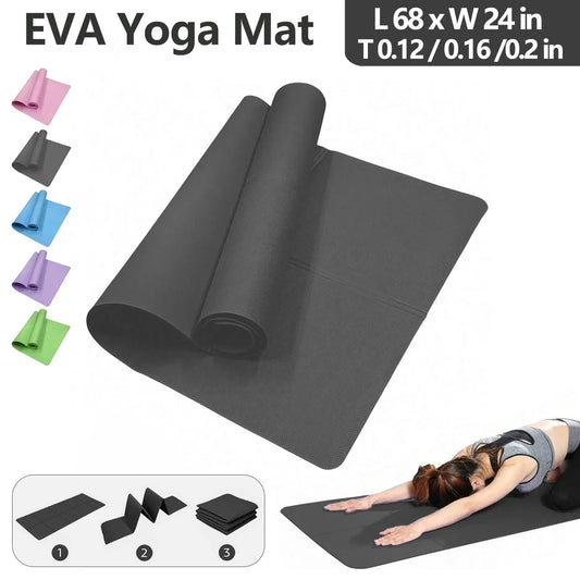 Foldable Yoga Mat Eco Friendly EVA Folding Travel Fitness Mat