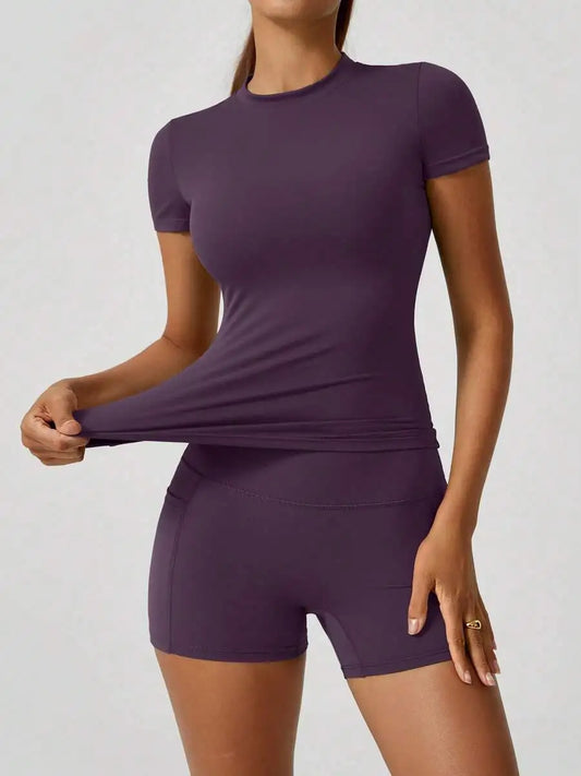 Women's Sweet Sports High Waist Tummy Control Butt Lifting Shorts