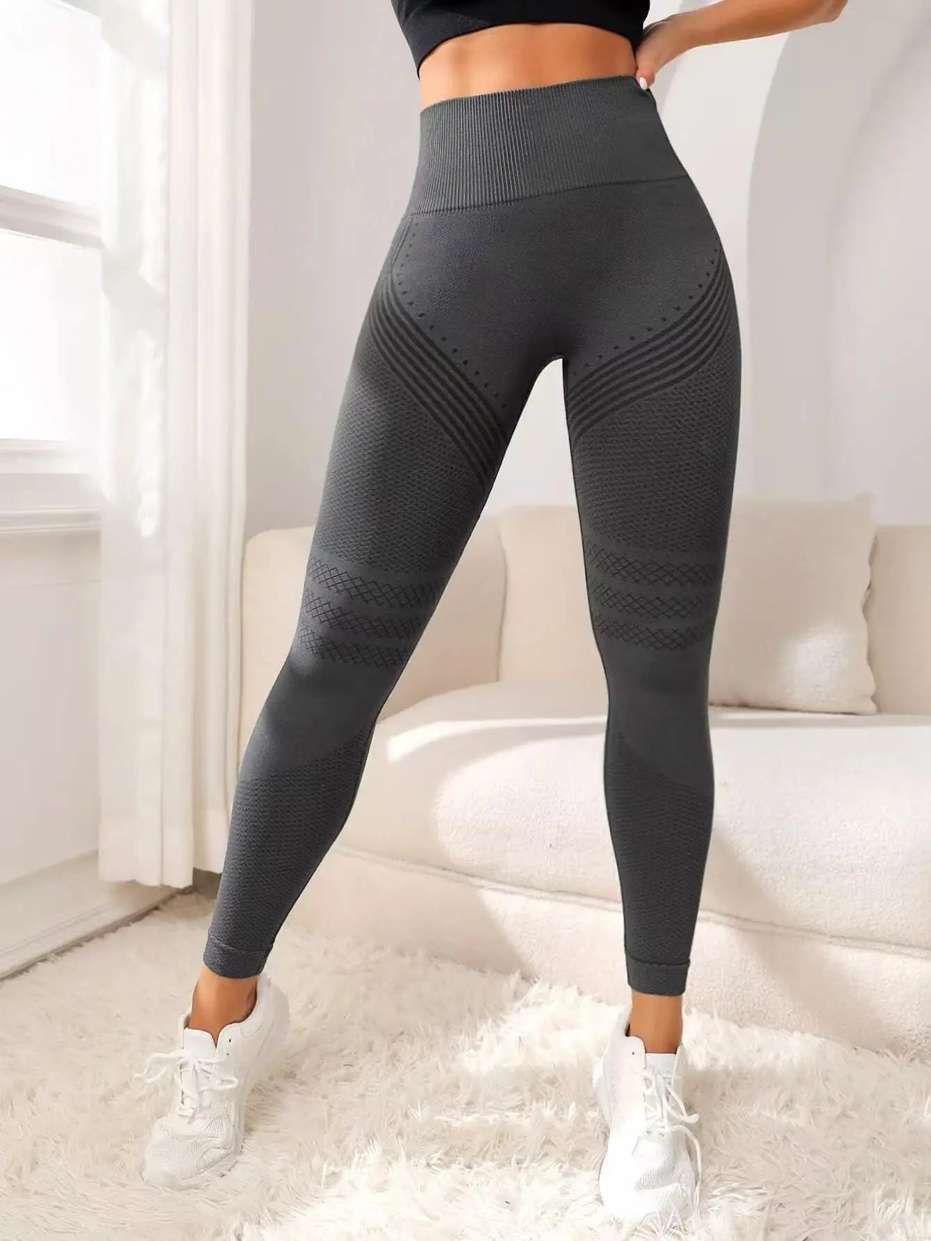 Cellulite 3D Leggings For Women High Waist Tummy Control Gym