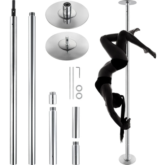 SucceBuy Stainless Steel Dancing Pole Kit Spinning and Static
