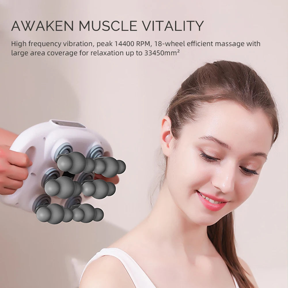 Foreverlily 18 Head Fascia Gun High Frequency Deep Tissue Massager