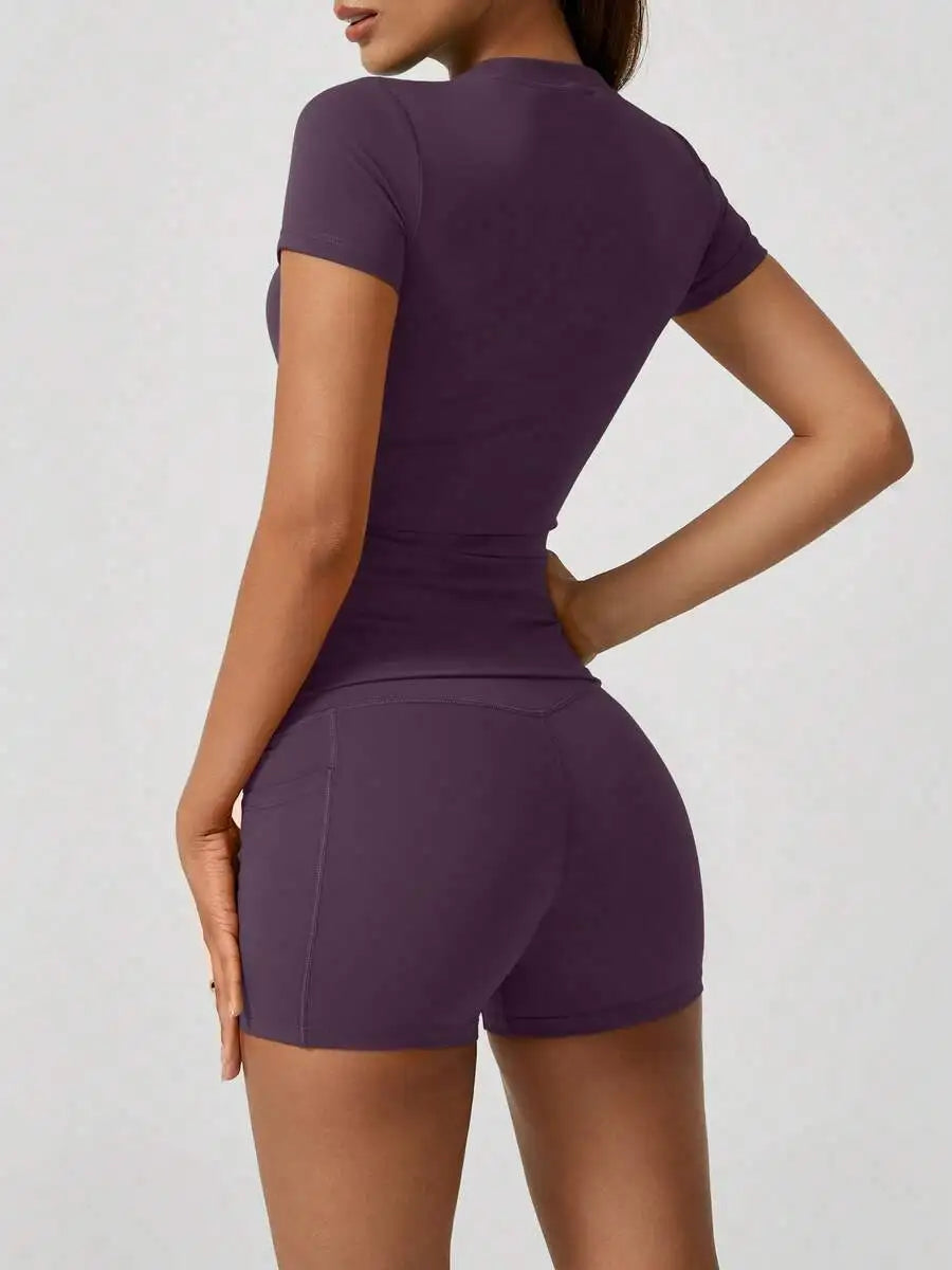 Women's Sweet Sports High Waist Tummy Control Butt Lifting Shorts