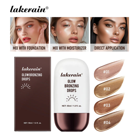 Ibcccndc Glow Bronzing Drops Hydrating Liquid Bronzer Serum