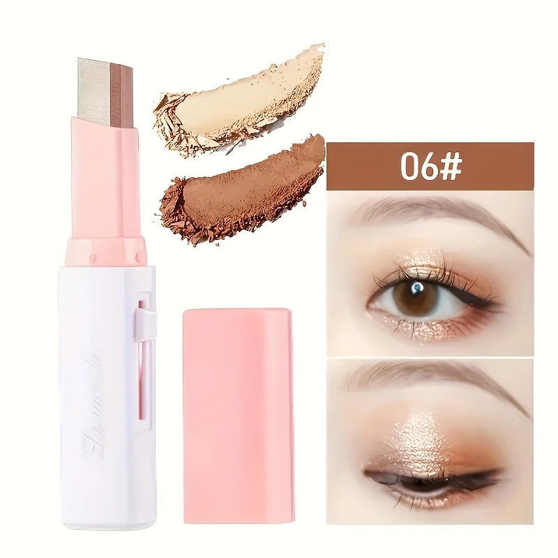 2-Pack Dual-Tone Eye Shadow Stick Waterproof Long-Lasting