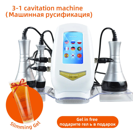 MISSHEART 3in1 Slimming Cavitation Massage Machine for Face and Body