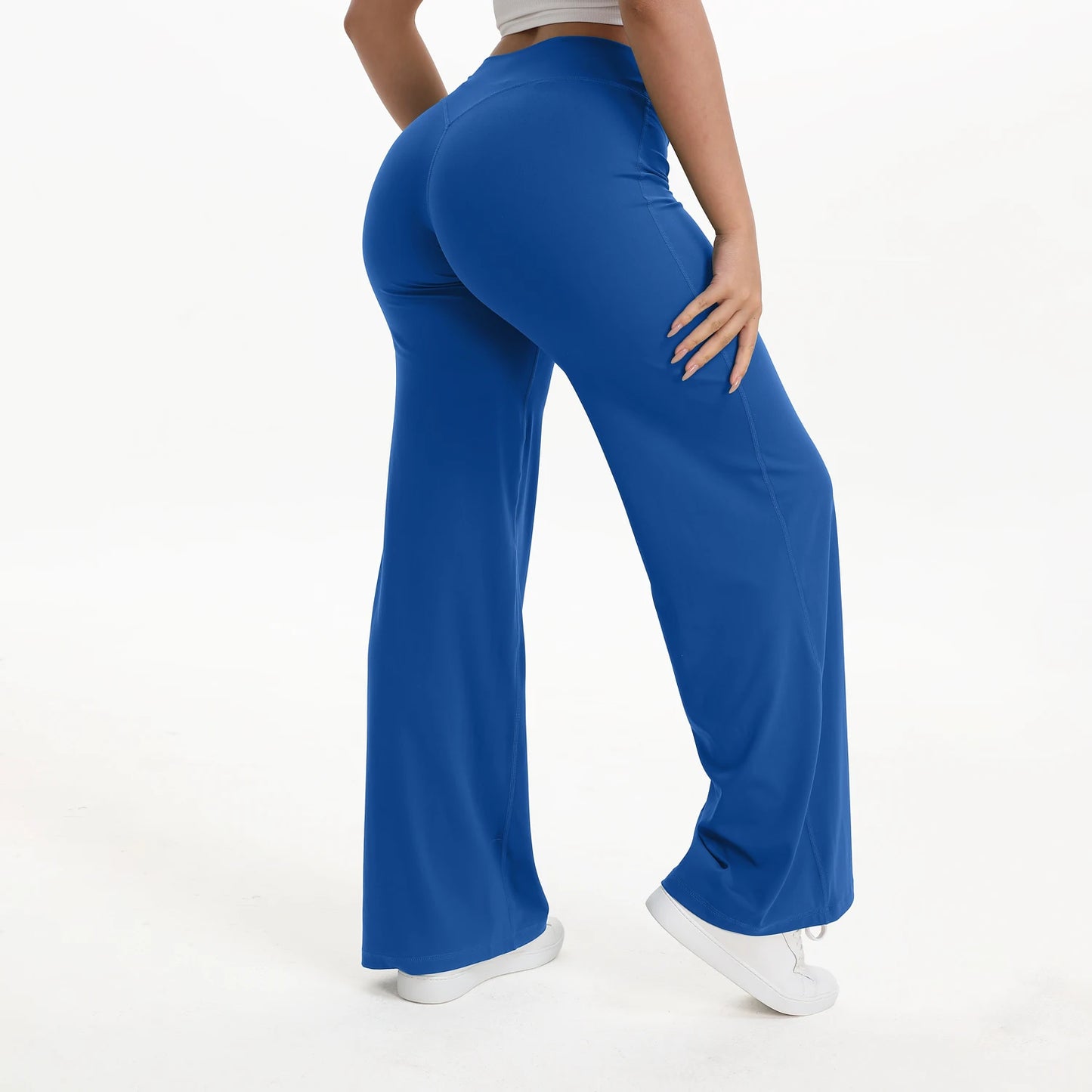 NCLAGEN SoftMotion Straight Leg Bottoms Women Mid Waist Yoga Pants