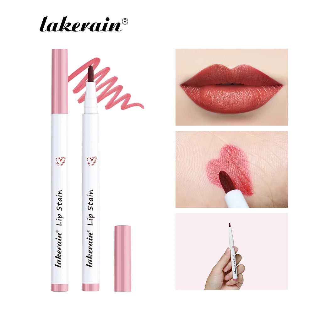 Ibcccndc Lip Stain Lip Liner Pen Waterproof Matte Lipstick