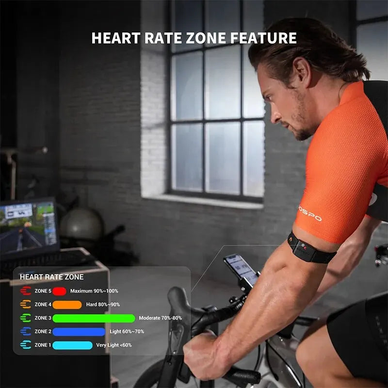 COOSPO HW9 Heart Rate Armband Monitor With BLE5 ANT