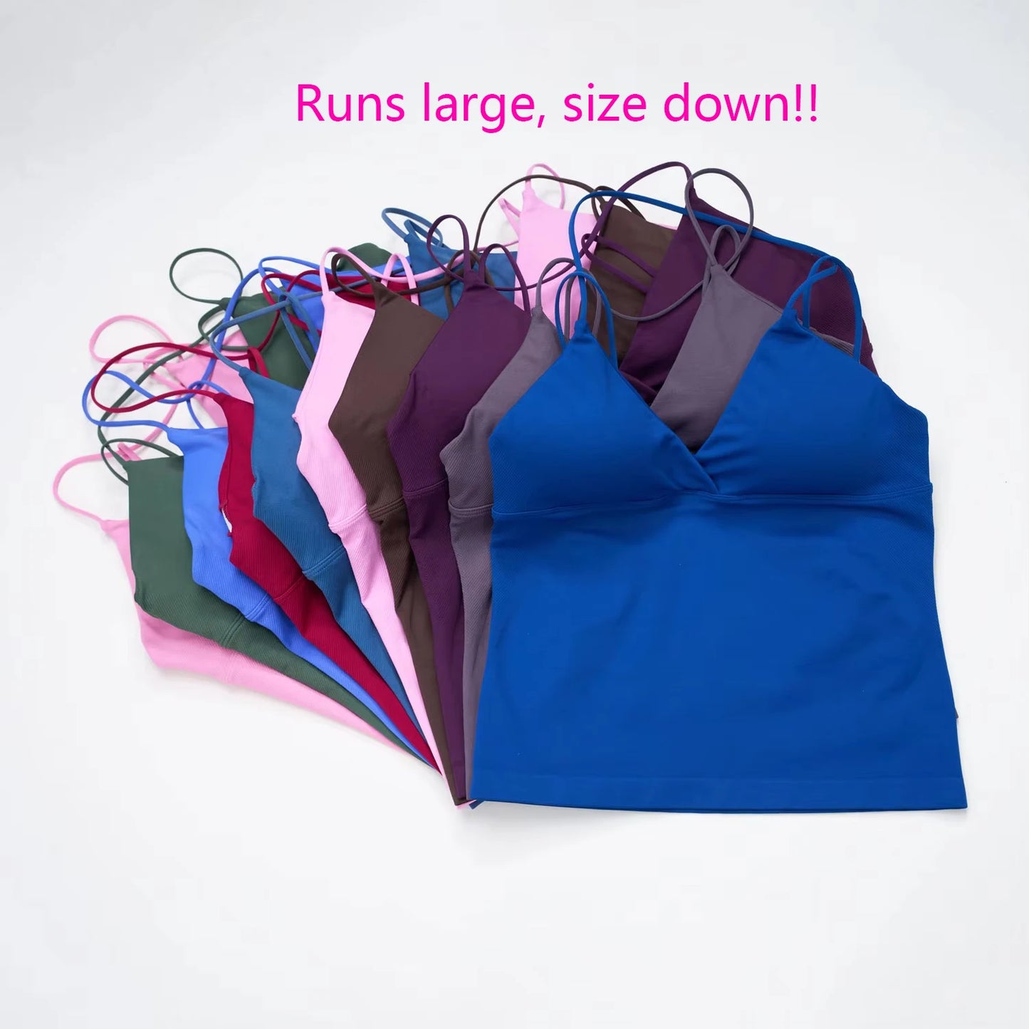 NCLAGEN Vision Twist Front Longline Seamless Yoga Tank Top Women