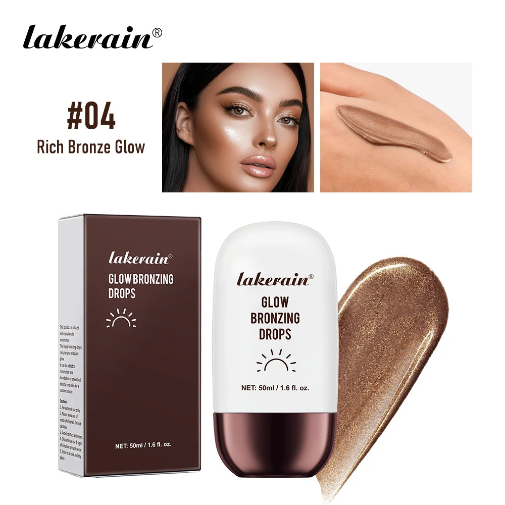 Ibcccndc Glow Bronzing Drops Hydrating Liquid Bronzer Serum