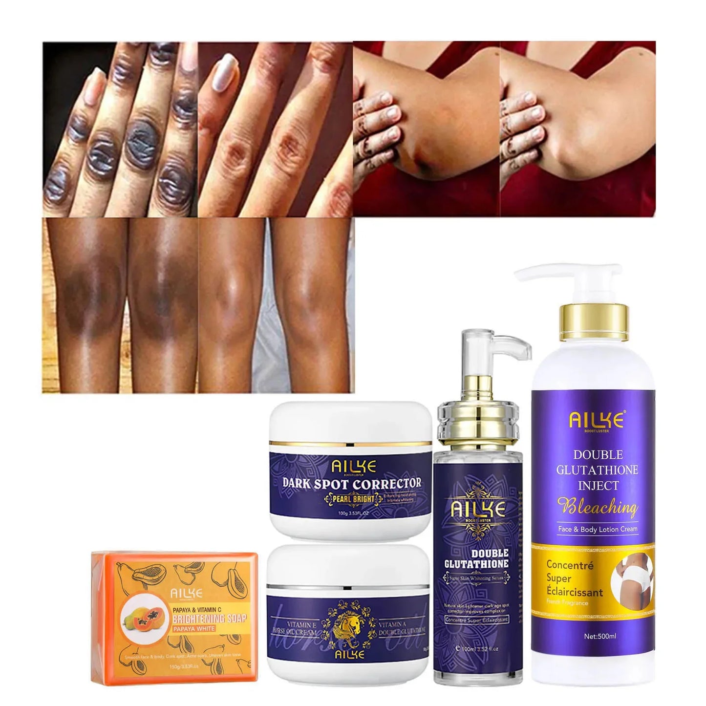 AILKE Whitening Skin Care With Double Glutathione Niacinamide