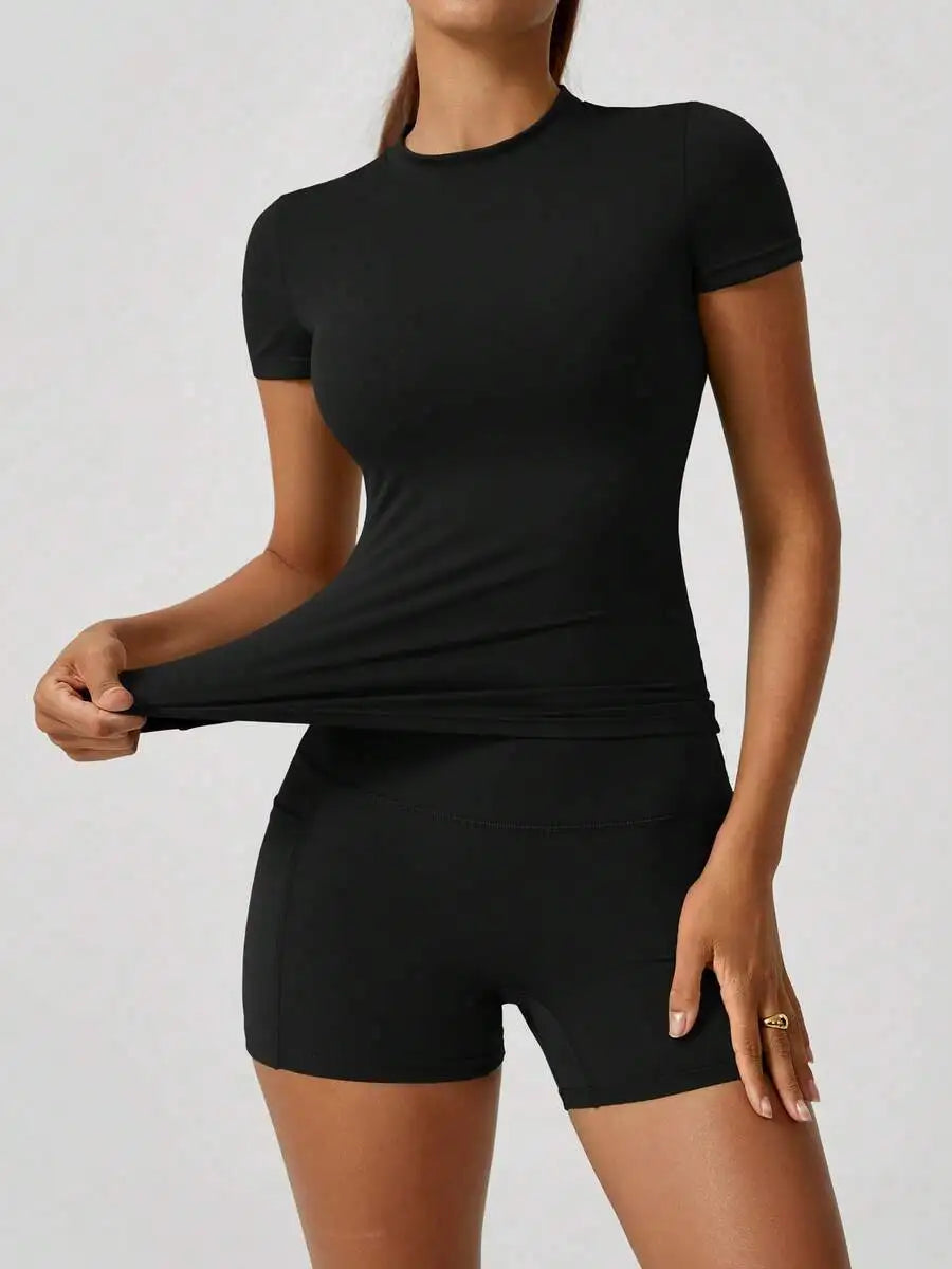 Women's Sweet Sports High Waist Tummy Control Butt Lifting Shorts